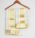 Gold Striped Premium Kasavu Cotton Set Mundu