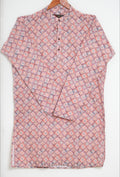 Multicolour Geometric Print Men’s Kurta