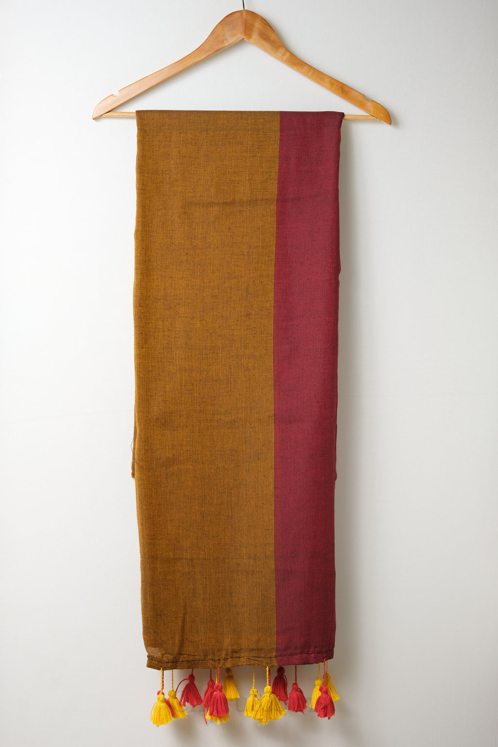 Grey Yellow Maroon Mal Mal Cotton Saree – 100% Cotton Multi-Color Saree