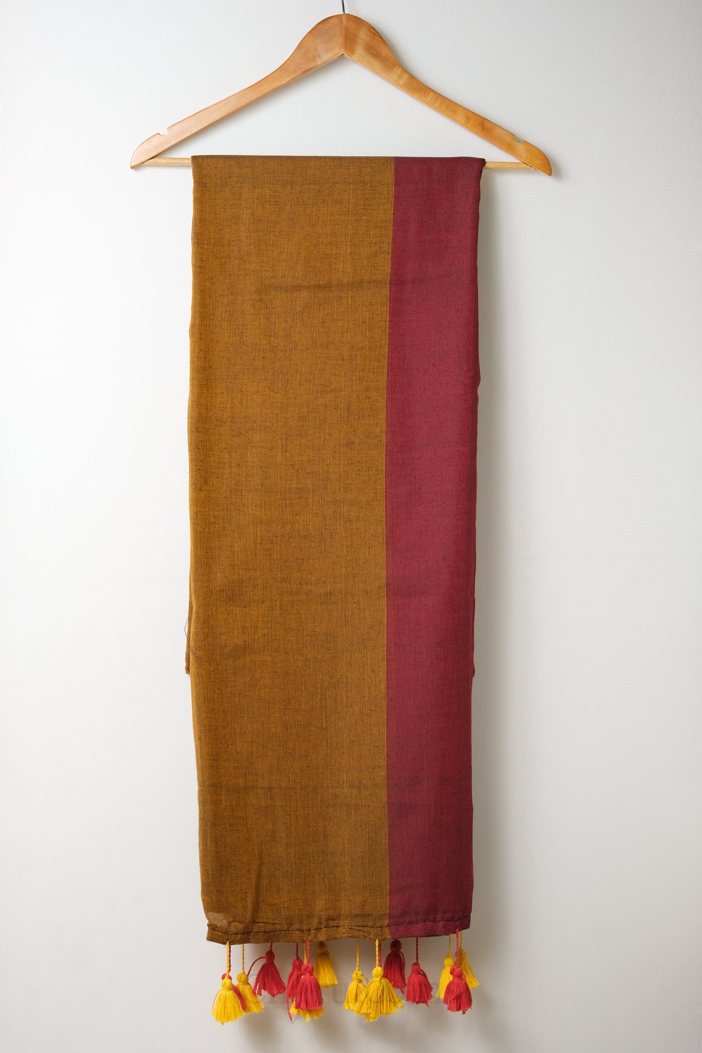 Grey Yellow Maroon Mal Mal Cotton Saree – 100% Cotton Multi-Color Saree