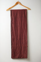Maroon Striped Mal Mal Cotton Saree – 100% Cotton Elegant Stripes