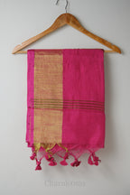 Pink Mal Mal Cotton Saree – 100% Premium Lightweight Cotton
