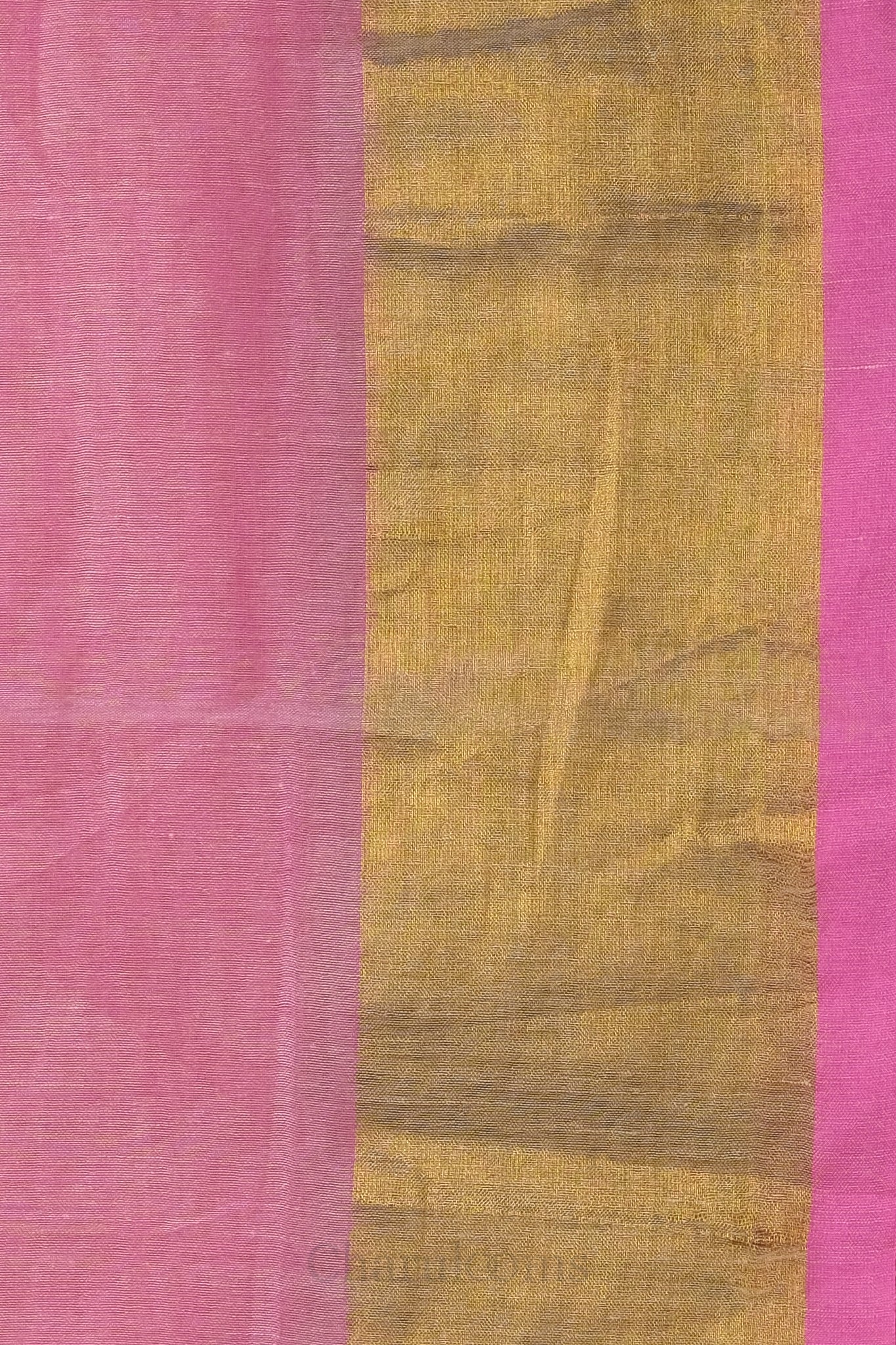 Cream & Pink Mal Mal Cotton Saree – 100% Cotton Elegant Daily Wear