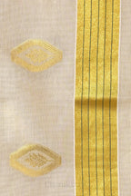 Premium Diamond Motif Golden Kasav Tissue Set Saree – Royal Heritage Collection