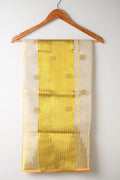 Premium Oval Motif Golden Kasav Tissue Set Saree – Royal Heritage Collection
